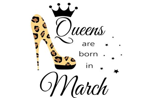 March Birthday Queen Svg Living My Best Life March Queen