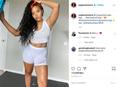throw a water bottle on her angela simmons blazes the internet with braless thirst trap