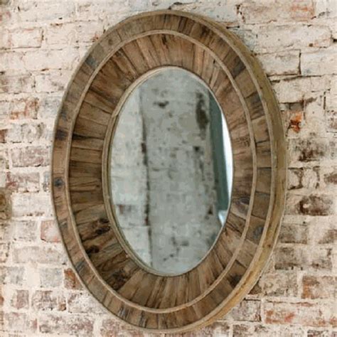 We are here to give you modern decor advice. Park Hill Collection Reclaimed Wood Oval Mirror - YX60