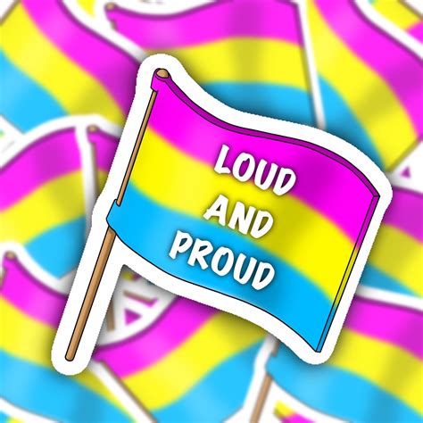 Loud And Proud Pride Flag Weatherproof Stickers Lgbtqia Etsy