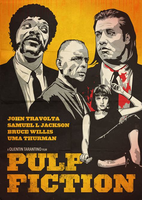 Alternate Poster Design And Fan Art For Tarantinos Pulp Fiction