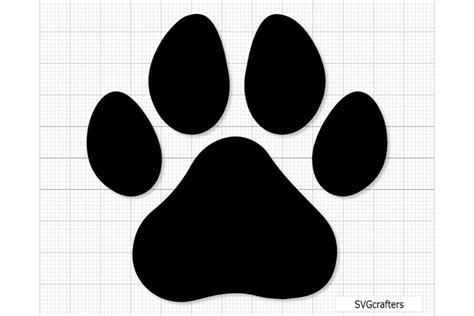 Drawing And Illustration Pawprint Digital Download Instant Download Paw