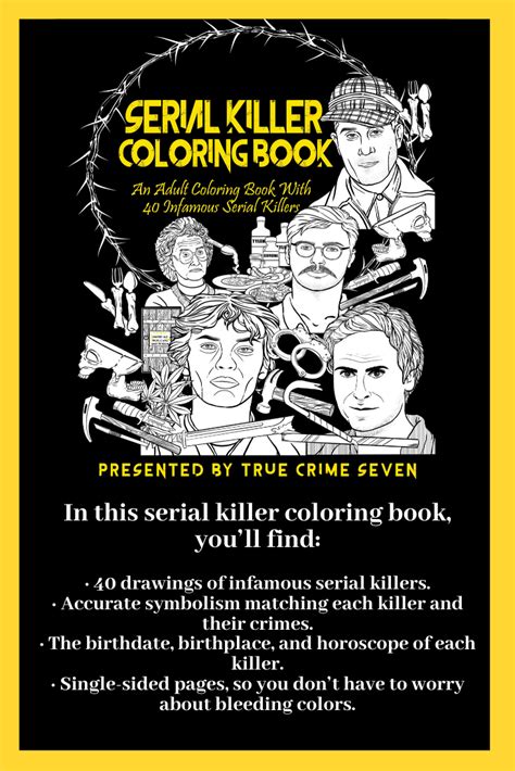 serial killer coloring book ted bundy