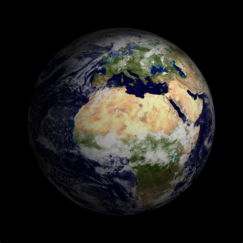 Earth Satellite View Globe Africa Space Global Trade