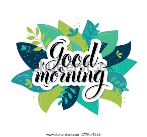 Find Good Morning Lettering Text Beautiful Banners Stock Images In Hd
