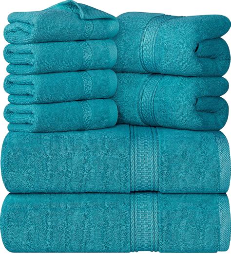 Utopia Towels 8 Piece Towel Set 2 Bath Towels 2 Hand Towels And 4