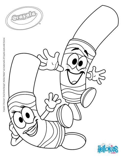 Draw fun monkeys with curvy arms, legs, and tails, and then make a large chain of chimps! Crayola coloring pages | The Sun Flower Pages