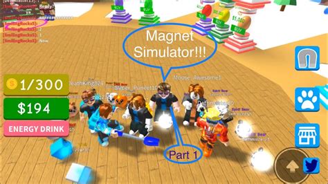 Playing Roblox Magnet Simulator Youtube