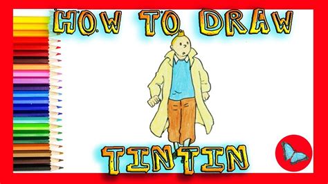 How To Draw Tintincoloring And Drawing For Kids Youtube