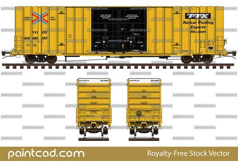 Box Car 60 Ft Painted Yellow Of Railcar Pooling Experts Ttx Box Car