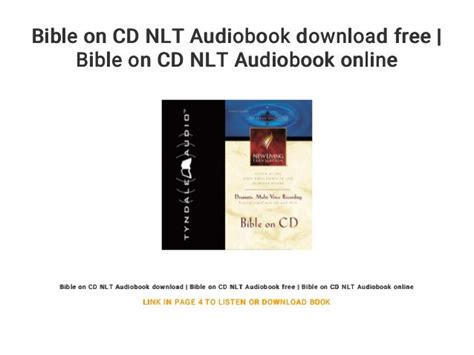 Bible On Cd Nlt Audiobook Download Free Bible On Cd Nlt Audiobook Online