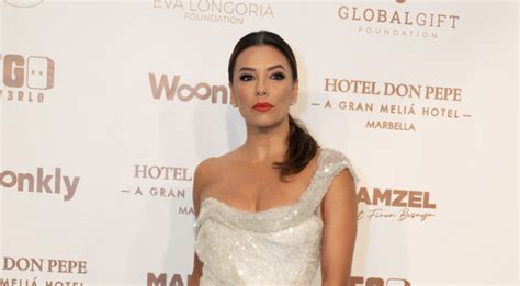 Eva Longoria Dazzles In A Glittery Gown At Global T Gala