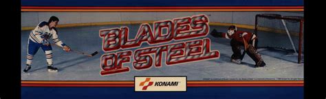 Blades Of Steel Arcade Marquee 26 X 8 Arcade Marquee Dot Com