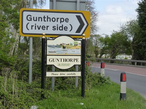 Gunthorpe Village Sign © Alan Murray Rust Geograph Britain And Ireland