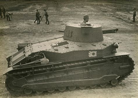 A Japanese Navy Type 89 I Go Medium Tank During The Battle Of Shanghai