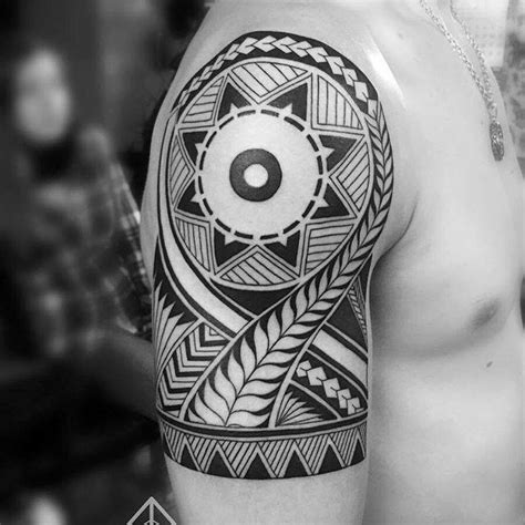 Polynesian Style Shoulder Tattoo