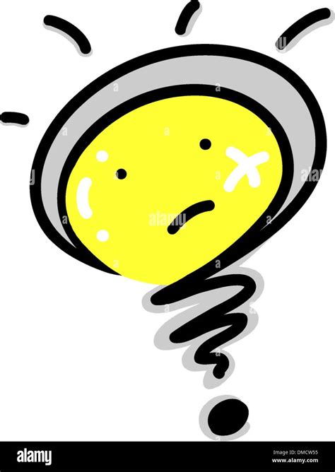 cartoon of a light bulb question mark stock vector image and art alamy