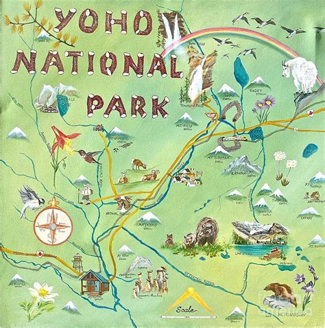 28 Yoho National Park Map Maps Database Source