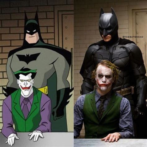 Batman And The Joker Live Action And The Animated Series Style Batman