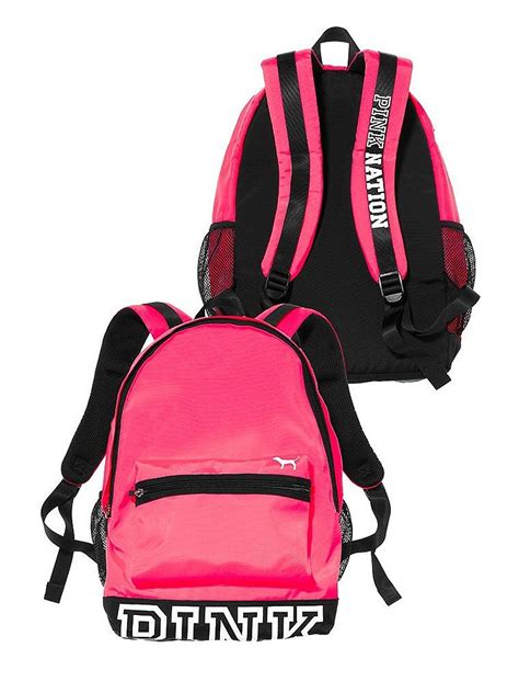 Victorias Secret Pink Campus Backpack Neon Hot Pink To View Further