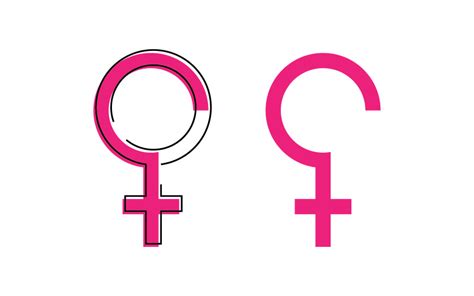 Gender Symbol Logo Of Sex And Equality Of Males And Females Vector