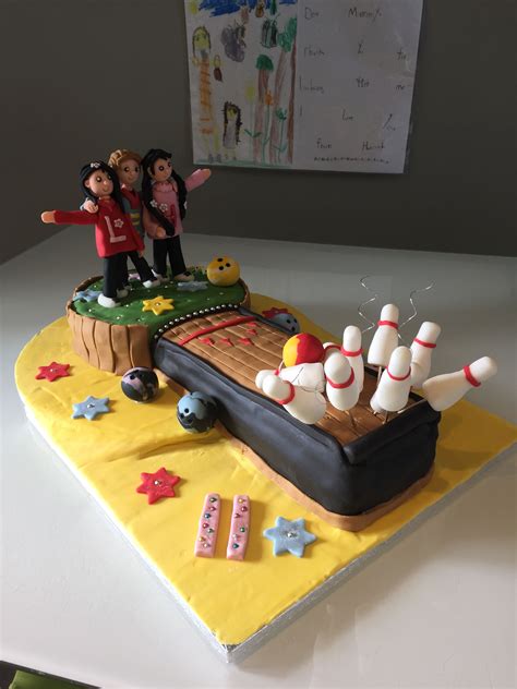 Ten Pin Bowling Cake Milo Cake Bowling Cake Birthday Cake