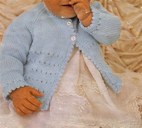 What could be more fun! Lovely Baby Matinee coat- knitting pattern in DK ,4ply, 3 ...