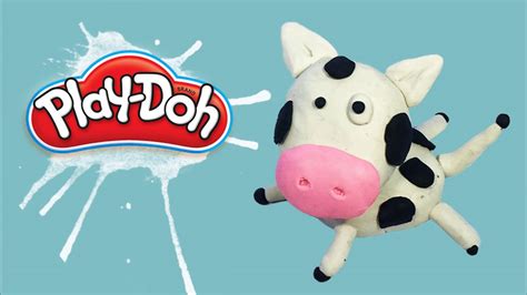 Farm Animal For Children How To Make Cow With Modelling Clay Play Doh