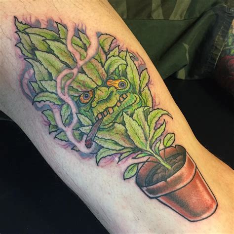 60 Hot Weed Tattoo Designs Legalized Ideas In 2019