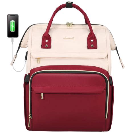 Lovevook Laptop Backpack For Women Contrasting Colors Design With Us