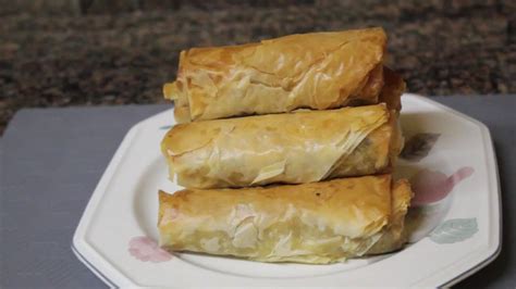 How To Make Phyllo Dough Meat Rolls Easy Youtube