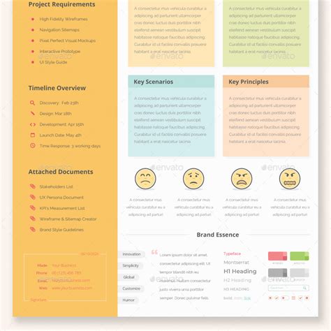 UX Workflow - Creative Brief by Sargatal | GraphicRiver