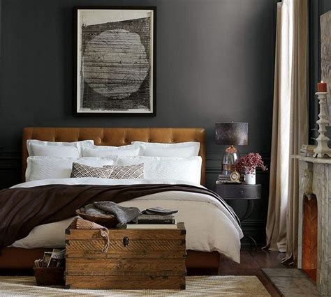 79 Best Grey Bedroom Ideas To Repel Boredom 31 Brown Headboard