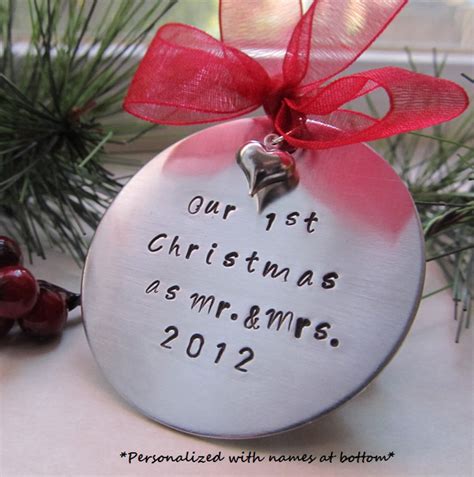 Our First Christmas Ornament Personalized Ornament Couples Etsy Uk