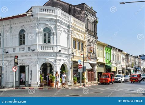 Phuket Old Town Thailand Editorial Stock Photo Image Of Sino 141093768