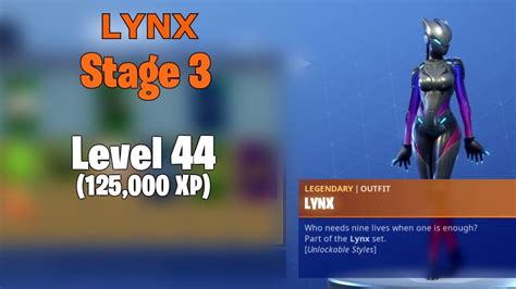 Stage 3 Lynx Skin Unlocked Fortnite Season 7 Color Changing Battle