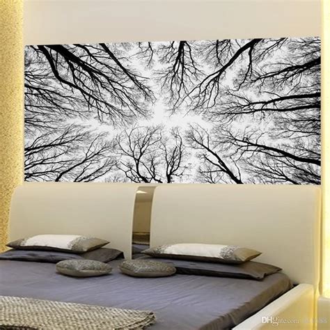 Vlies fototapete 3d effekt blumen tapete schlafzimmer wandbilder xxl 3 farbe. Großhandel 3D Schwarz Weiß Abstrakte Zweige Wald Baum ...