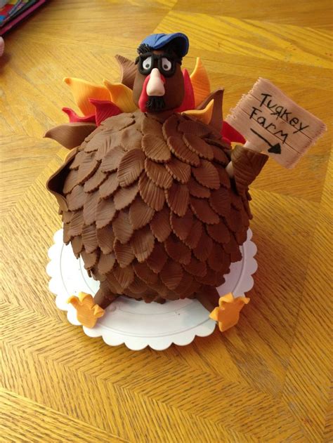 Run a knife around the edge of the turkey cakes. Thanksgiving Turkey Cake Recipe — Dishmaps