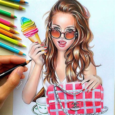 Amazing Illustrated Portraits By Natalia Vasilyeva Color Pencil Art Colored Pencil Artwork