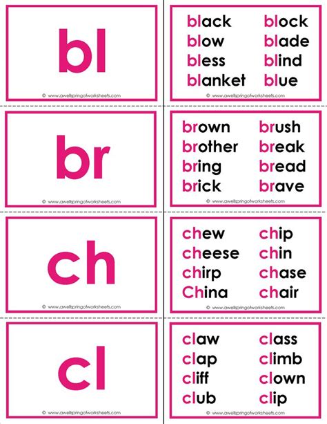 Worksheets By Subject A Wellspring Of Worksheets Phonics Flashcards