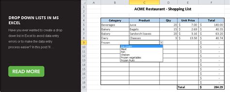 However, archived items will still show up if they are. How to work with drop down lists in MS Excel - Master Data ...