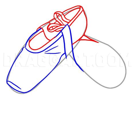 How To Draw Ballet Shoes Step By Step Drawing Guide By Dawn