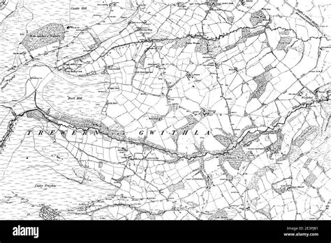 Map Of Radnorshire Os Map Name 029 Ne Ordnance Survey 1888 1891 Stock