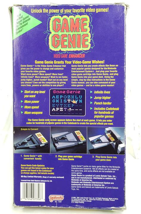Lot Galoob Nintendo Game Genie And Original Box