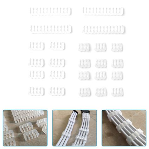 24pcs Professional Cable Comb Organizer Pc Power Cables Wiring Computer
