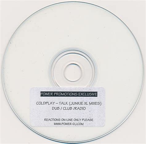 Coldplay Talk Junkie Xl Mixes Cdr Discogs