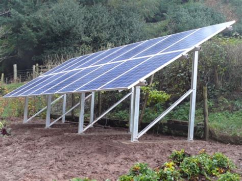 Diy Solar Panel Ground Mounting Frames The Power Of Solar Energize