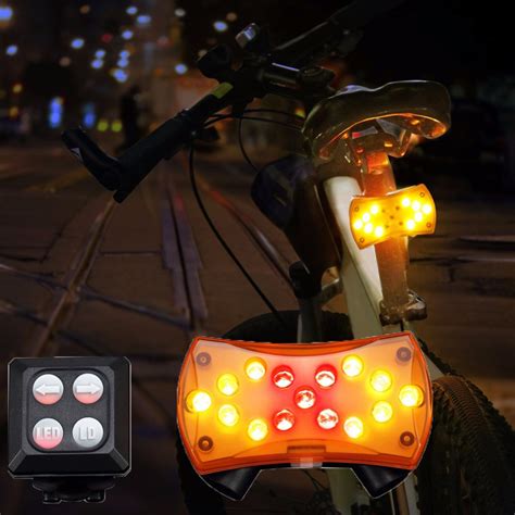 New Wireless Control Turn Signal Light For Bicycle Turning Bike