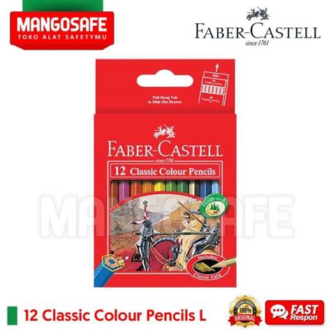 Jual Faber Castell Classic Colour Pencils 12s Pensil Warna Pendek 12
