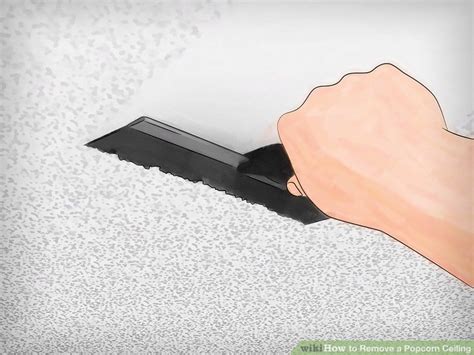 After removing the popcorn ceiling, it is recommended to retexture it to match the walls. How to Remove a Popcorn Ceiling: 12 Steps (with Pictures)